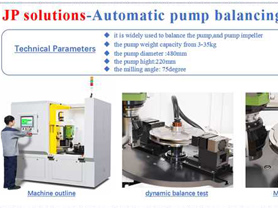 JP: Pump Impeller Balancing Machine Automatic